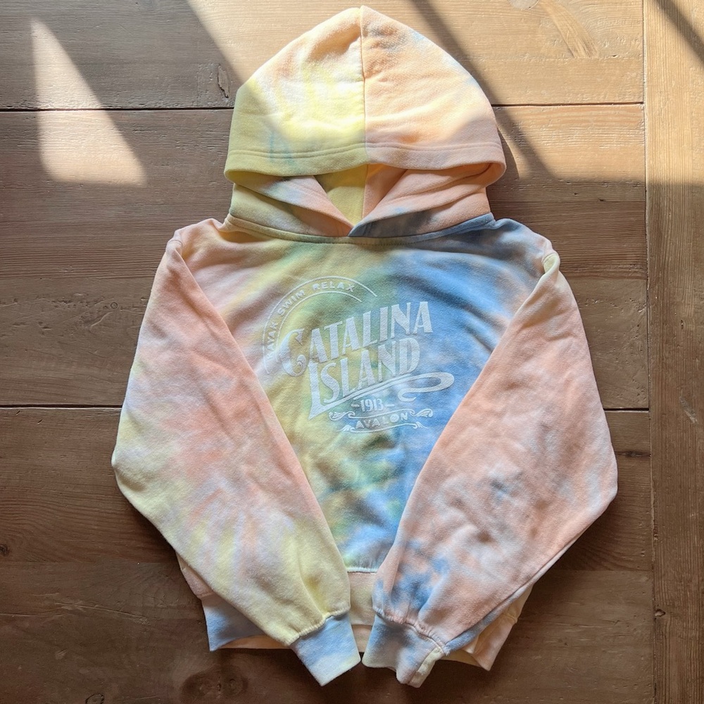 Catalina Island tie dye sweatshirt hoodie Medium